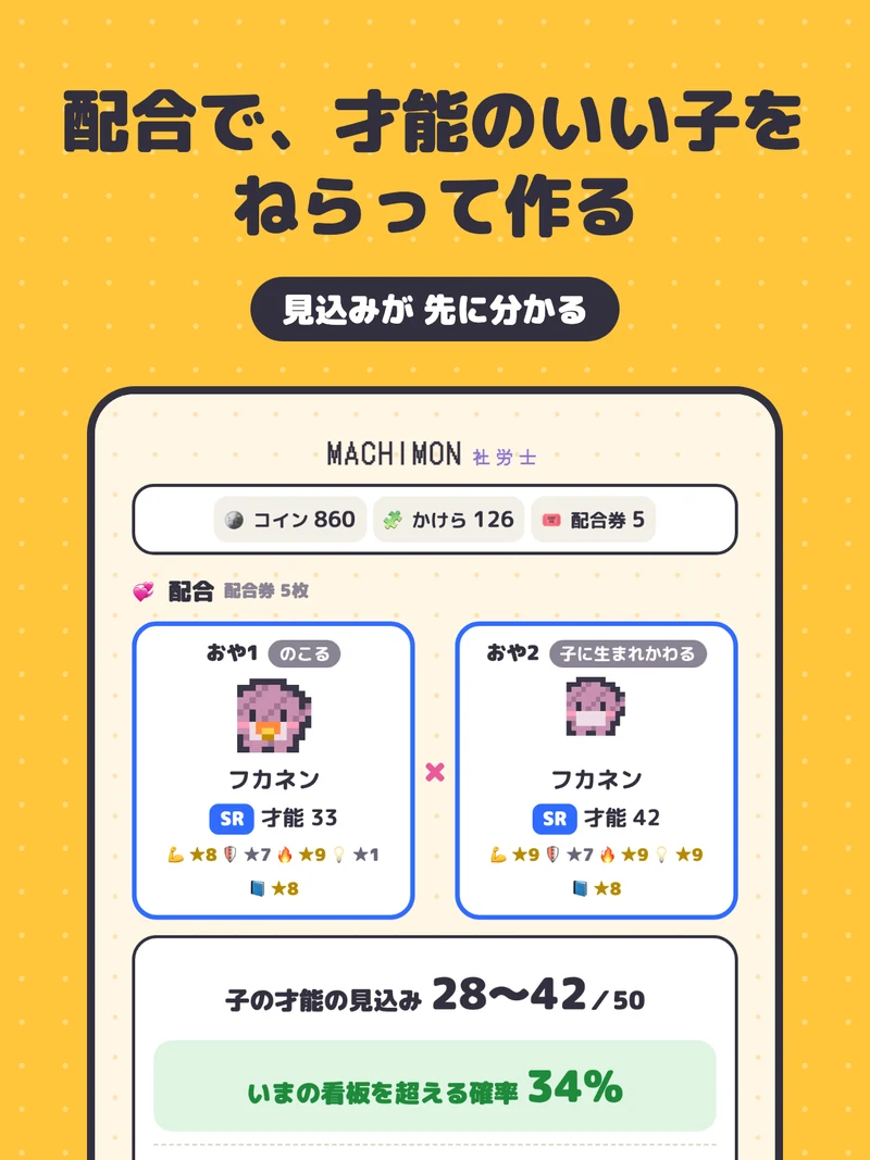MACHIMON 社労士 配合画面
